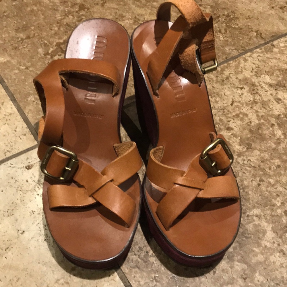 Miu Miu platform sandals size 36